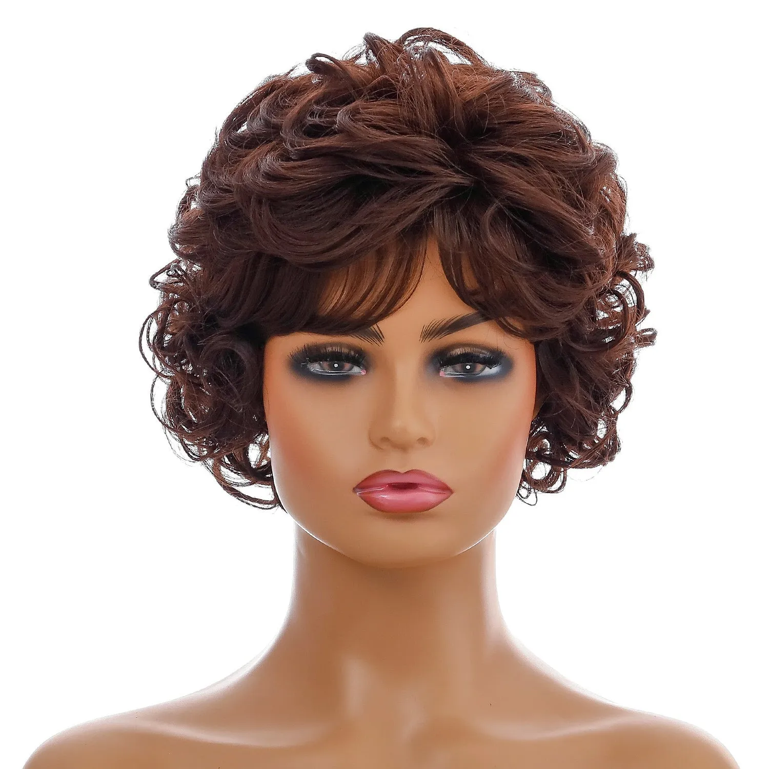 Aye Captain | Black Short Pixie Cut Wavy Synthetic Hair Wig