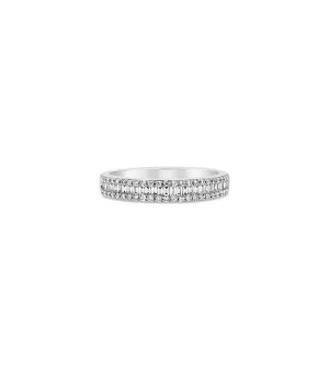 Baguette & Round Diamond Band