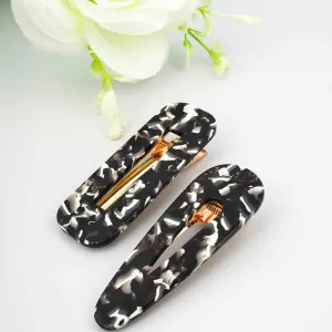 Black & White Printed Hairclips