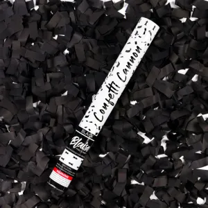 Black Confetti Cannon