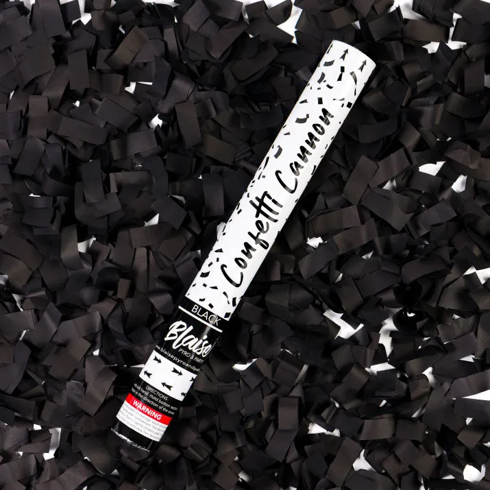 Black Confetti Cannon