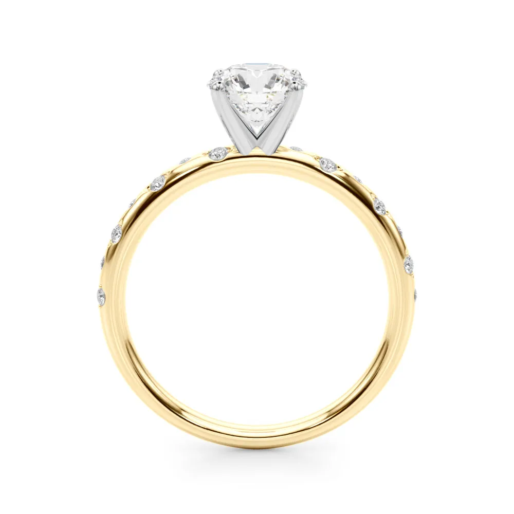 Blair Round Lab Grown Diamond Solitaire Engagement Ring IGI Certified