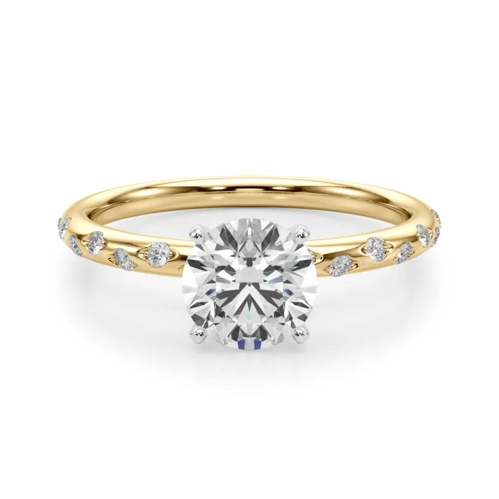 Blair Round Lab Grown Diamond Solitaire Engagement Ring IGI Certified