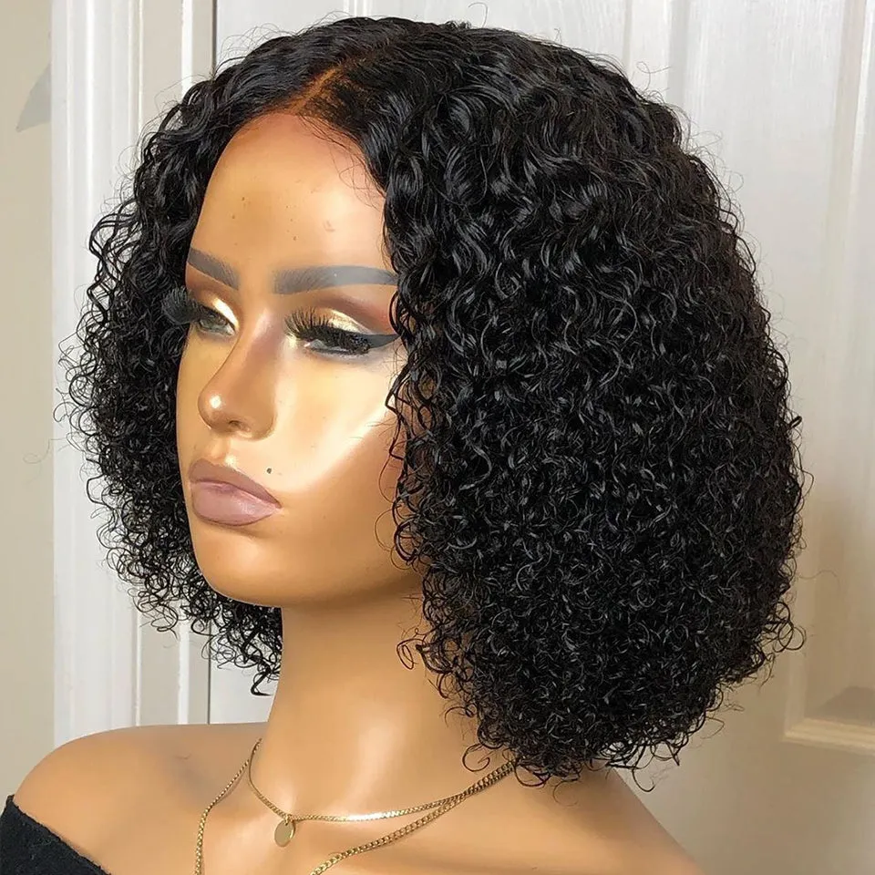 Brianna | Black Medium Curly Lace Front Synthetic Hair Wig