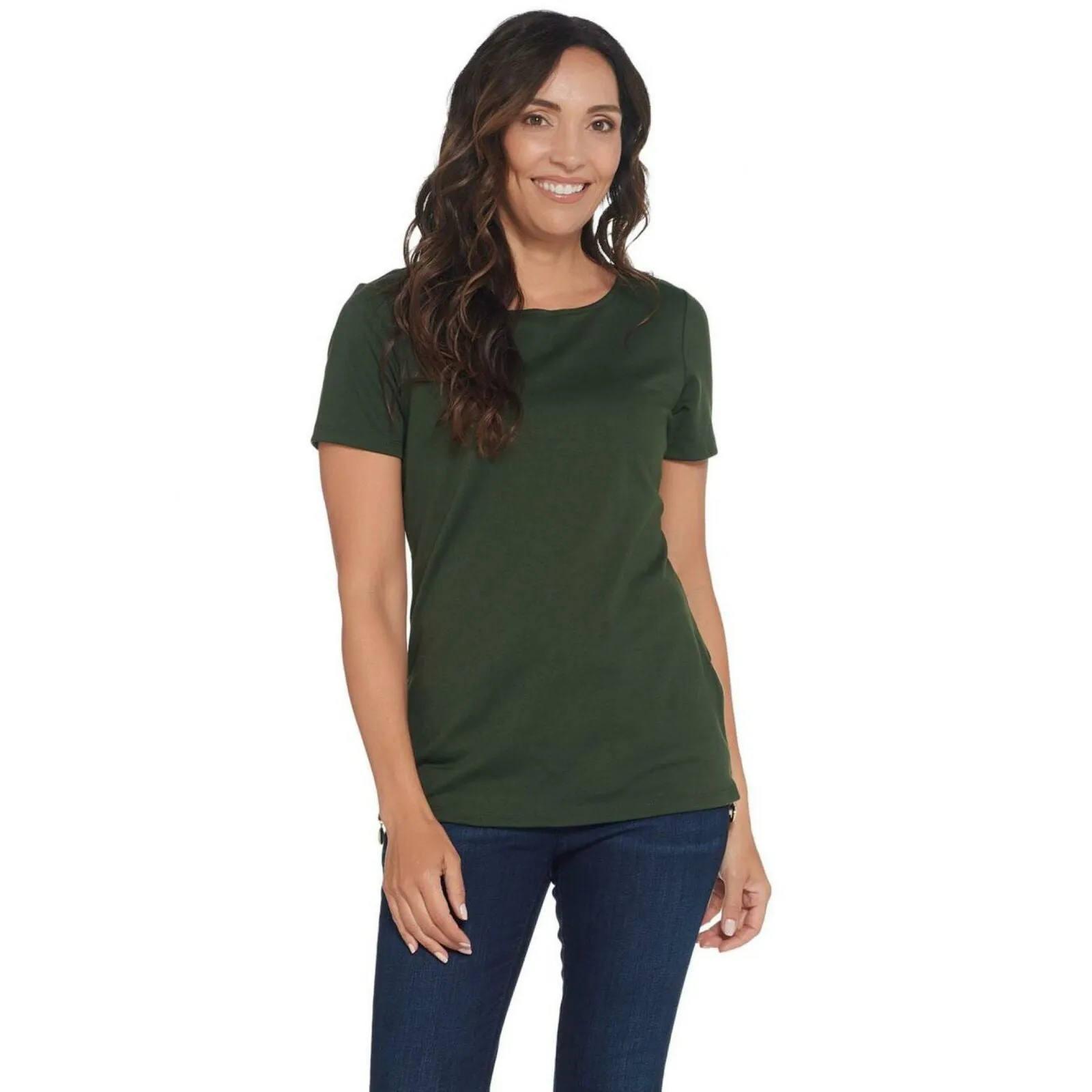 BROOKE SHIELDS Timeless Women's Side Zippers Ponte Knit Top