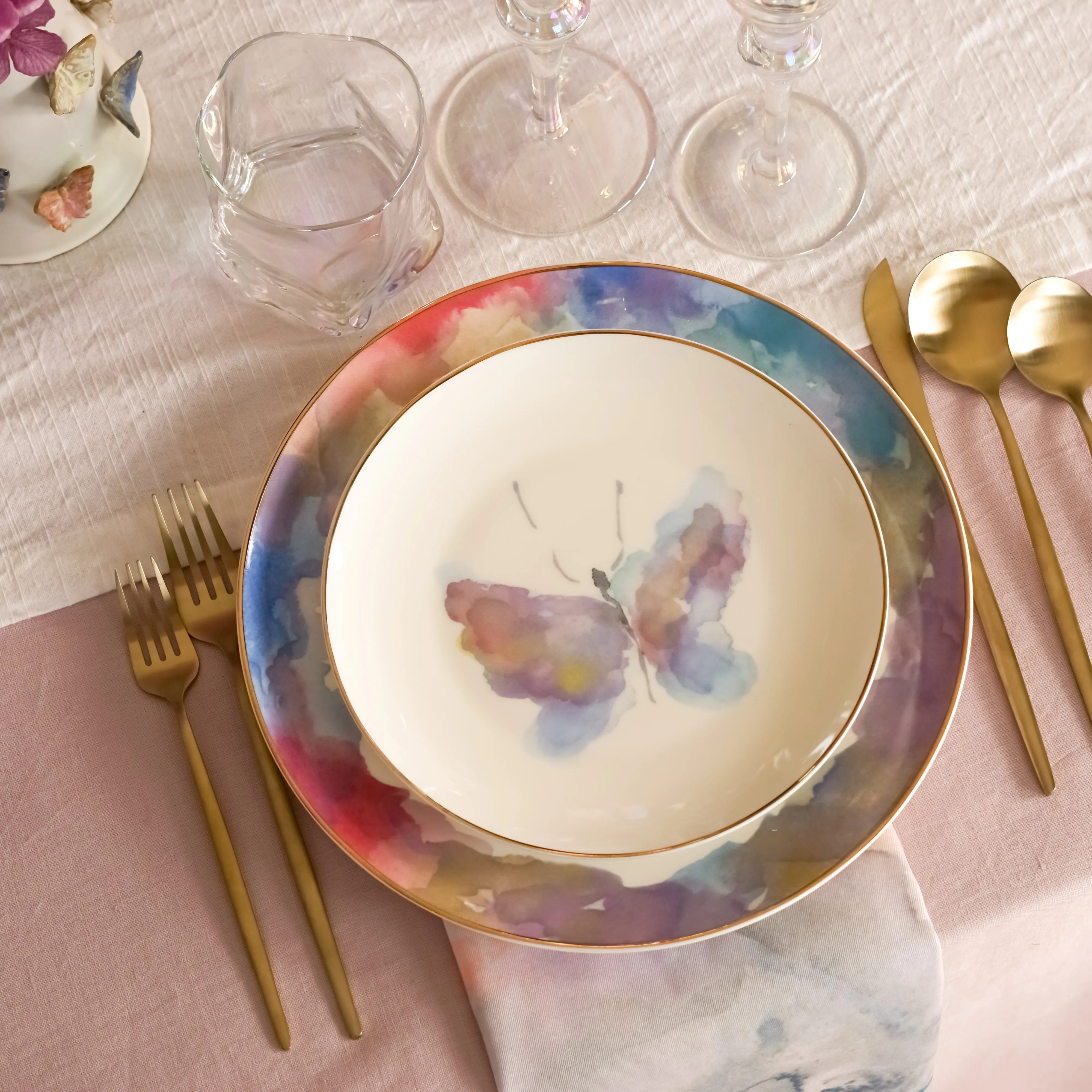 Butterfly Fine Bone China Dinner Setting