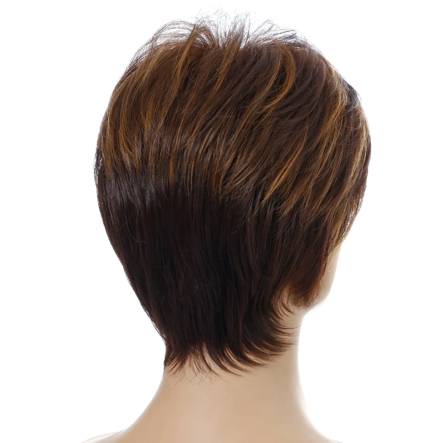 Bye Felicia | Brown Short Pixie Cut Wavy Synthetic Hair Wig