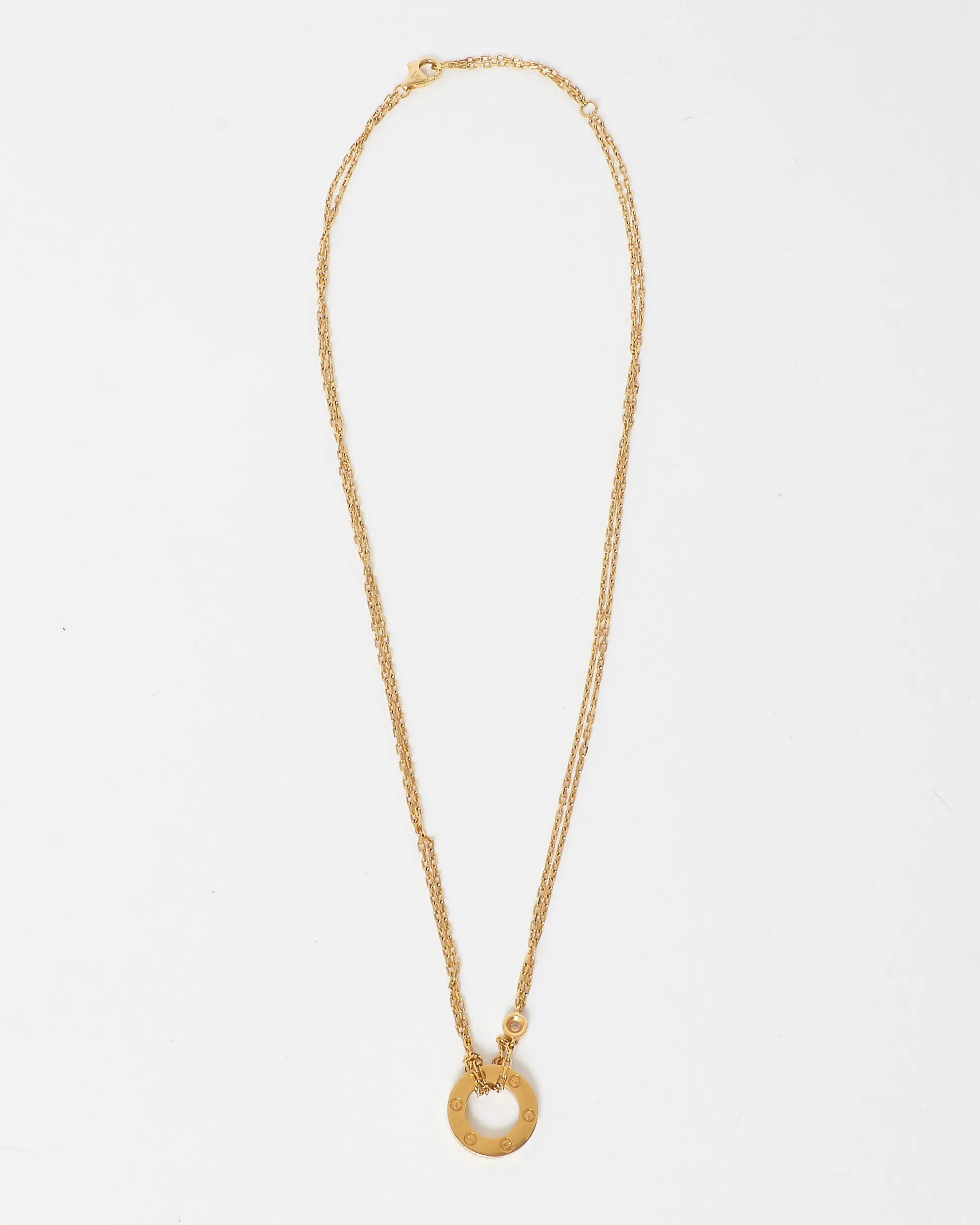 Cartier Yellow Gold & Diamond Love Necklace