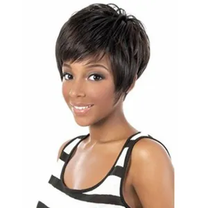 Casablanca | Black Short Pixie Cut Straight Synthetic Hair Wig