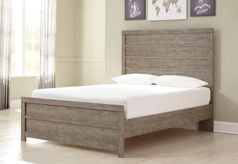 Casual Transitional Full Bed in Gray