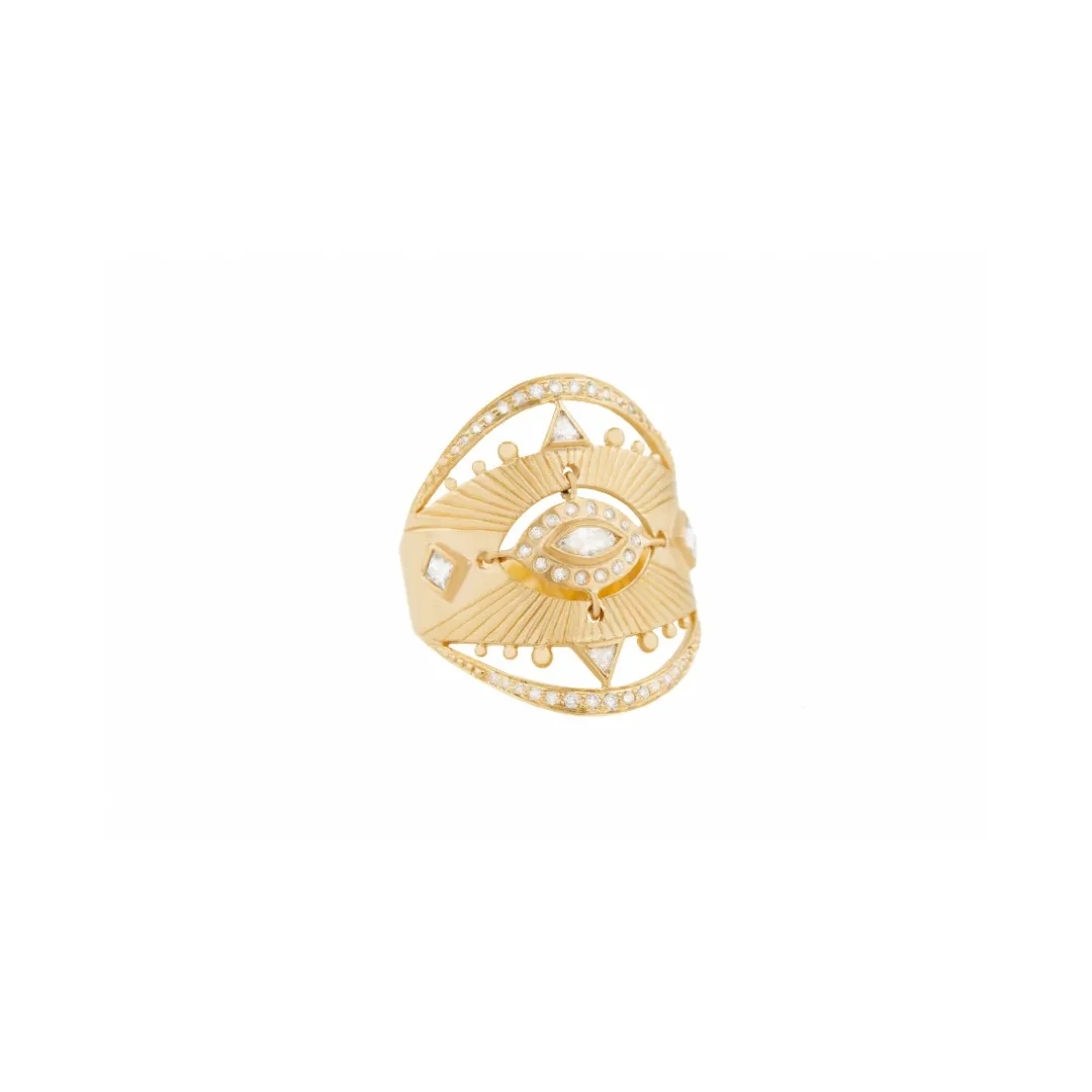 Celine Daoust Diamond Marquise Eye Ring