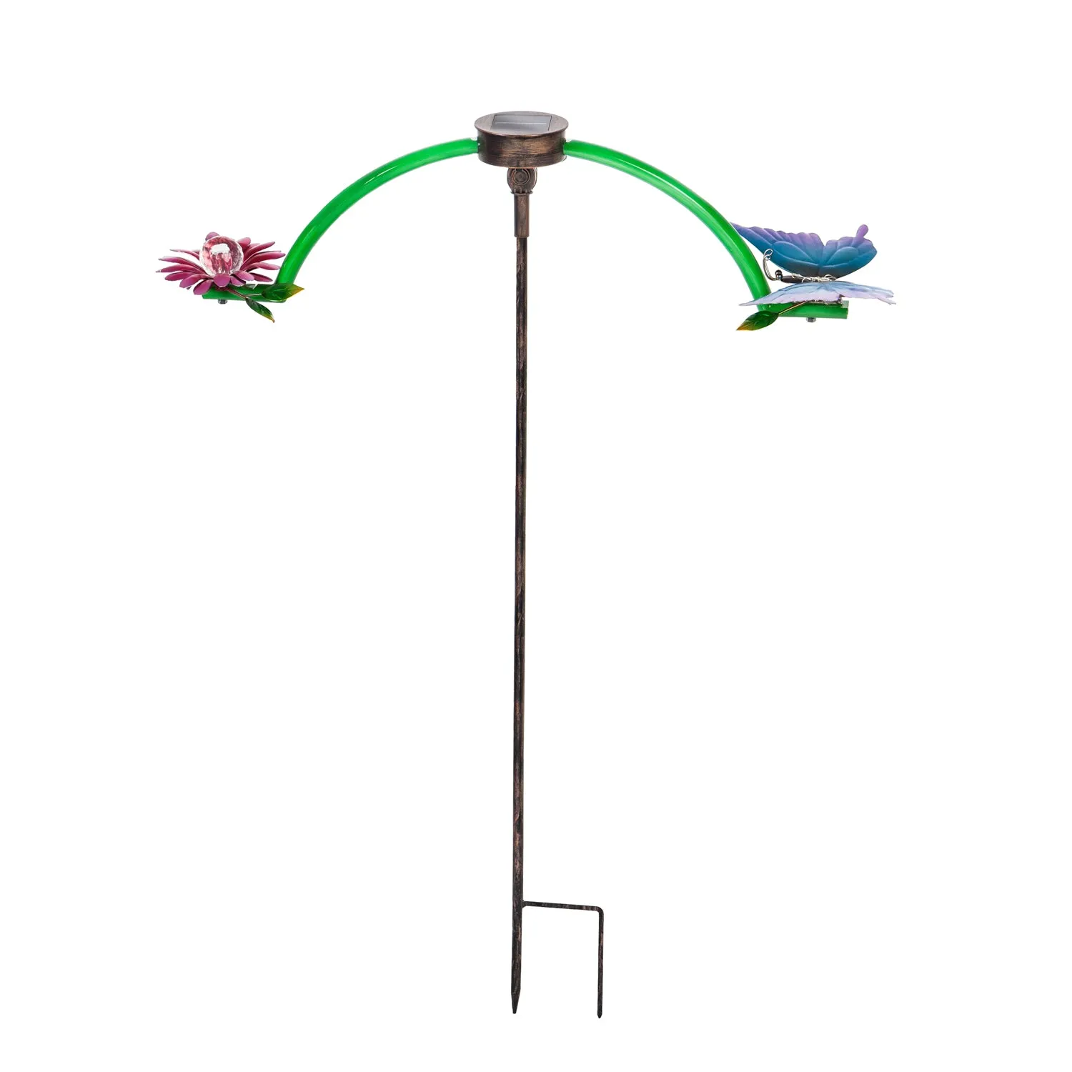 Chasing White Light Solar Balancer Garden Stake, Butterfly,2sp5596
