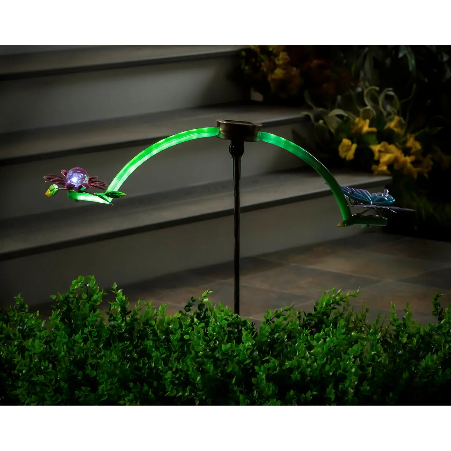 Chasing White Light Solar Balancer Garden Stake, Butterfly,2sp5596