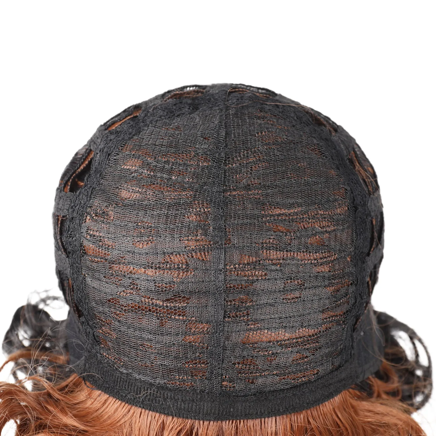 Chic | Black and Brown Medium Short Curly Synthetic Hair Wig