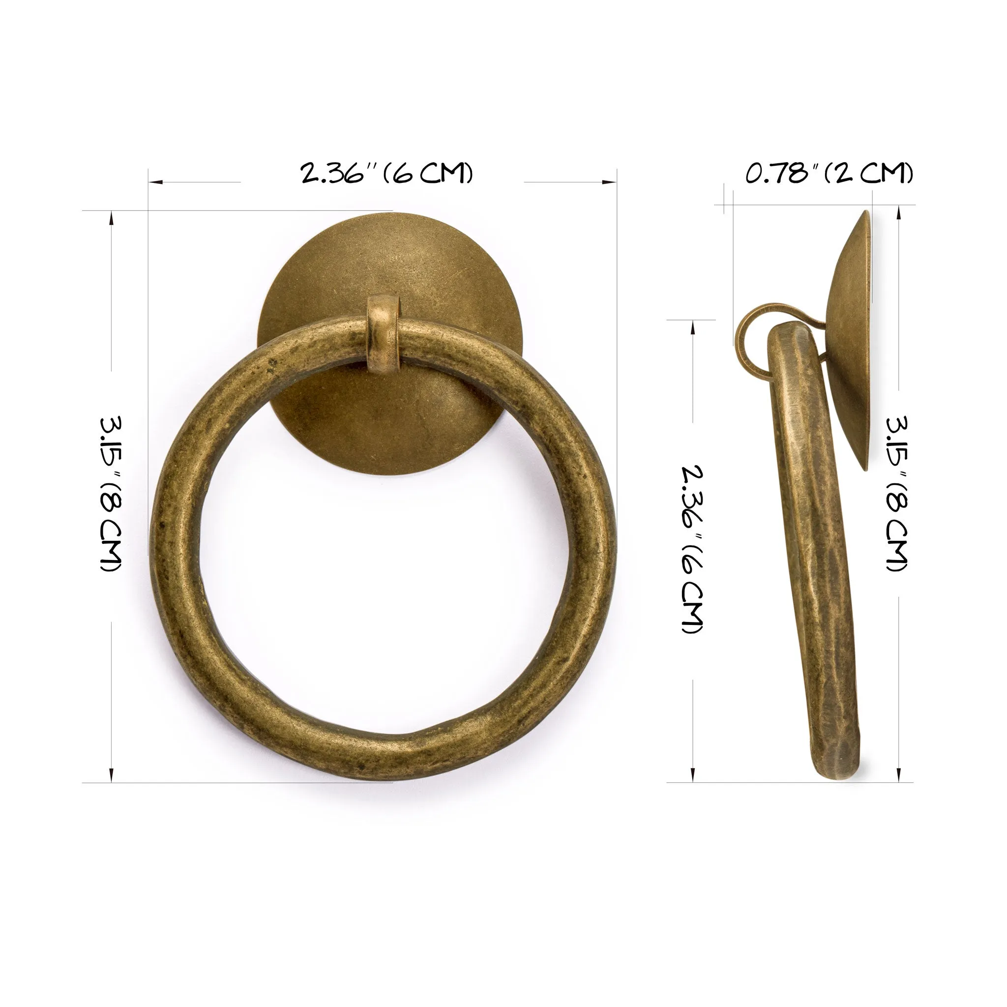 Chinese Medicine Cabinet Pulls 2.4" - Set of 2
