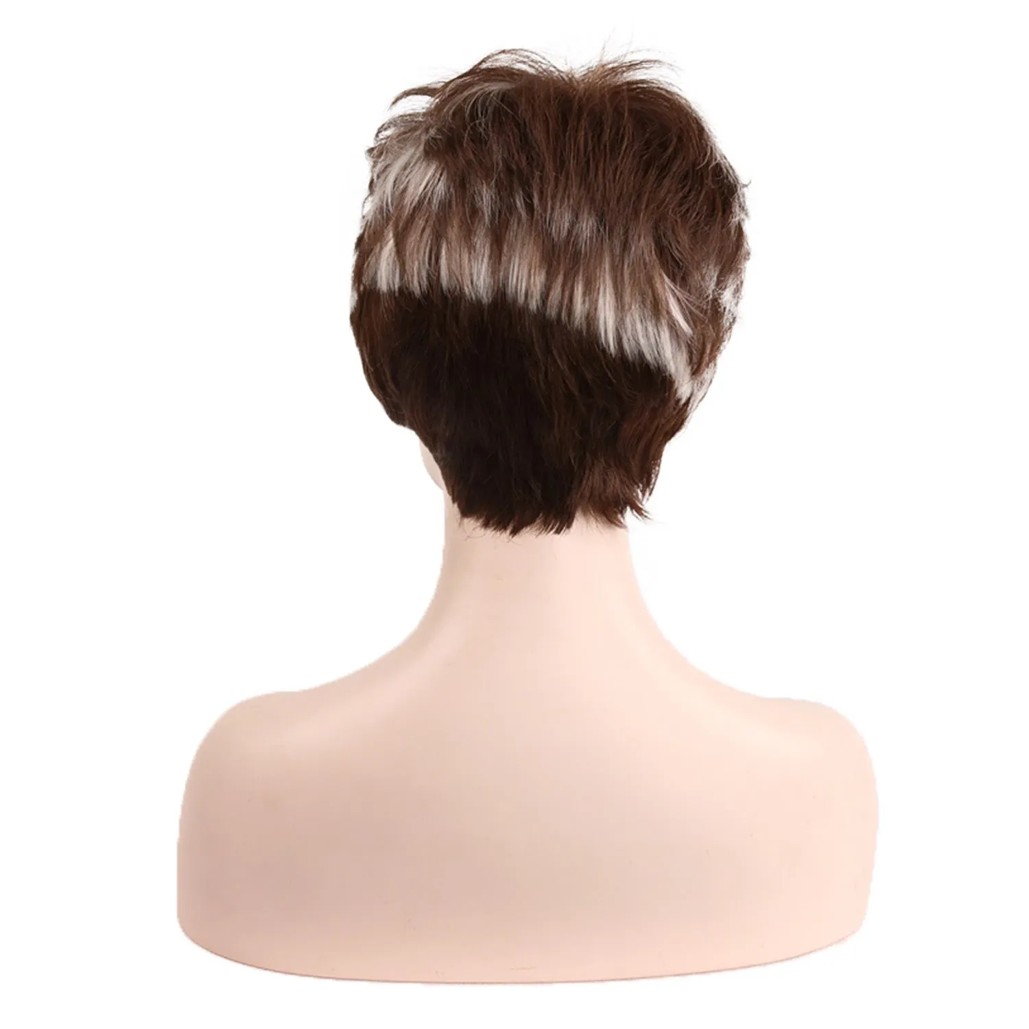 Christine | Blonde Short Pixie Cut Straight Synthetic Hair Wig With Bangs