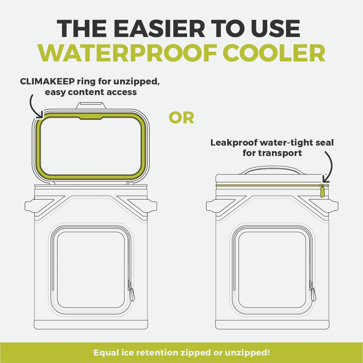 CLIMAKEEP Magnetic 24 Can Backpack Soft Cooler