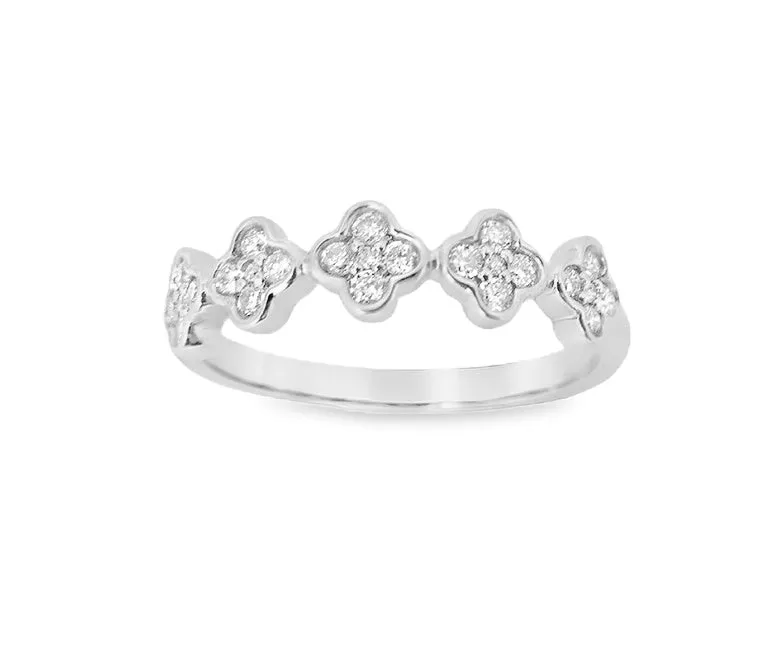 Clover Diamond Ring