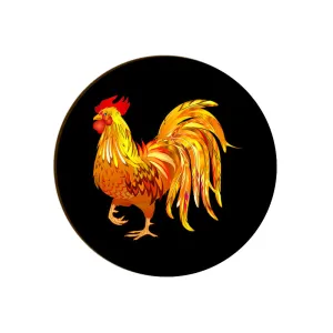 Cock-a-Doodle-Doo Round Coaster