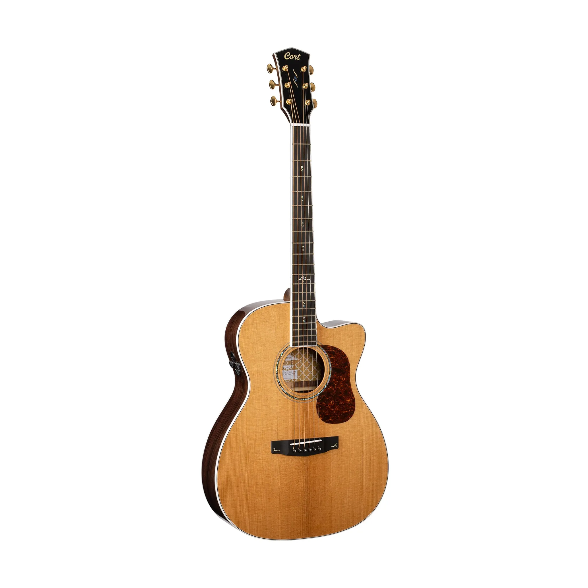 Cort Gold-OC8-NAT Non-Nylon Acoustic Guitar w/Case, Natural