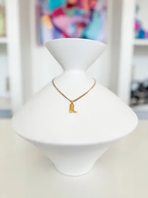 Cowgirl Boot Necklace