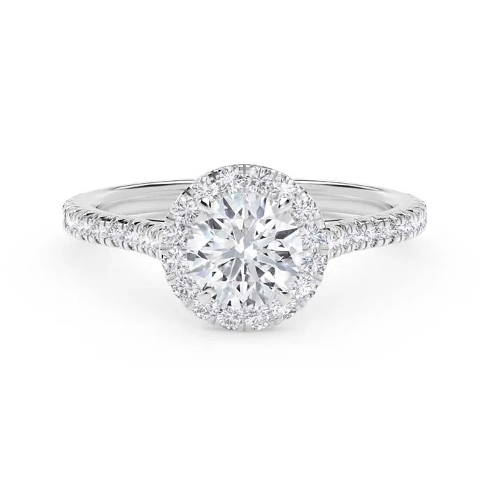 De Beers Forevermark 1CTW Center of My Universe Halo Engagement Ring in Platinum