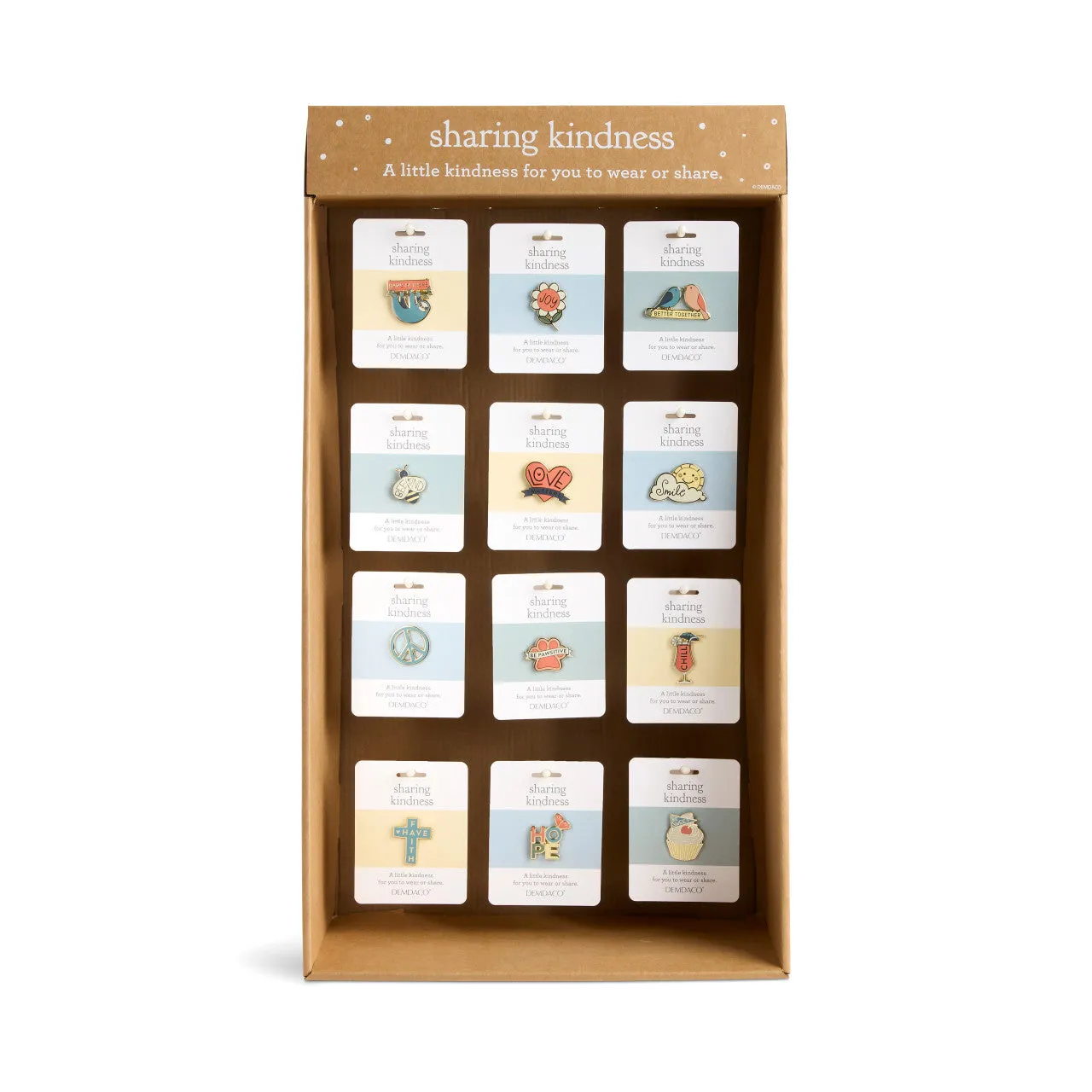 Demdaco Sharing Kindness Enamel Pins