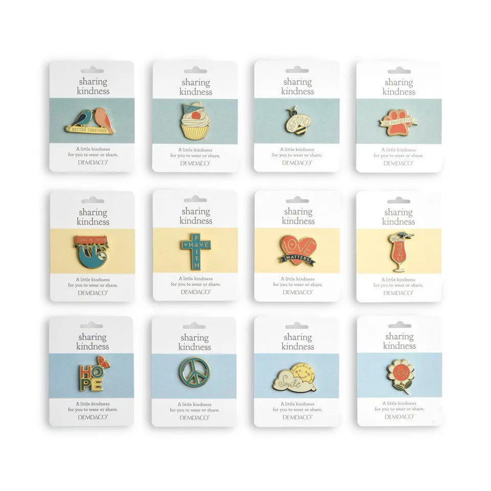 Demdaco Sharing Kindness Enamel Pins
