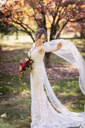 Detachable Tulle Shoulder Wing Set Veil Alternative