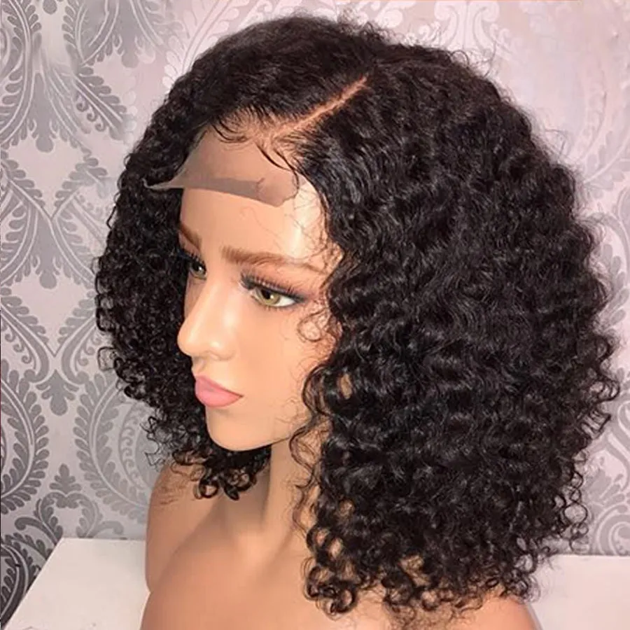 Diamond | Black Medium Long Curly Lace Front Synthetic Hair Wig