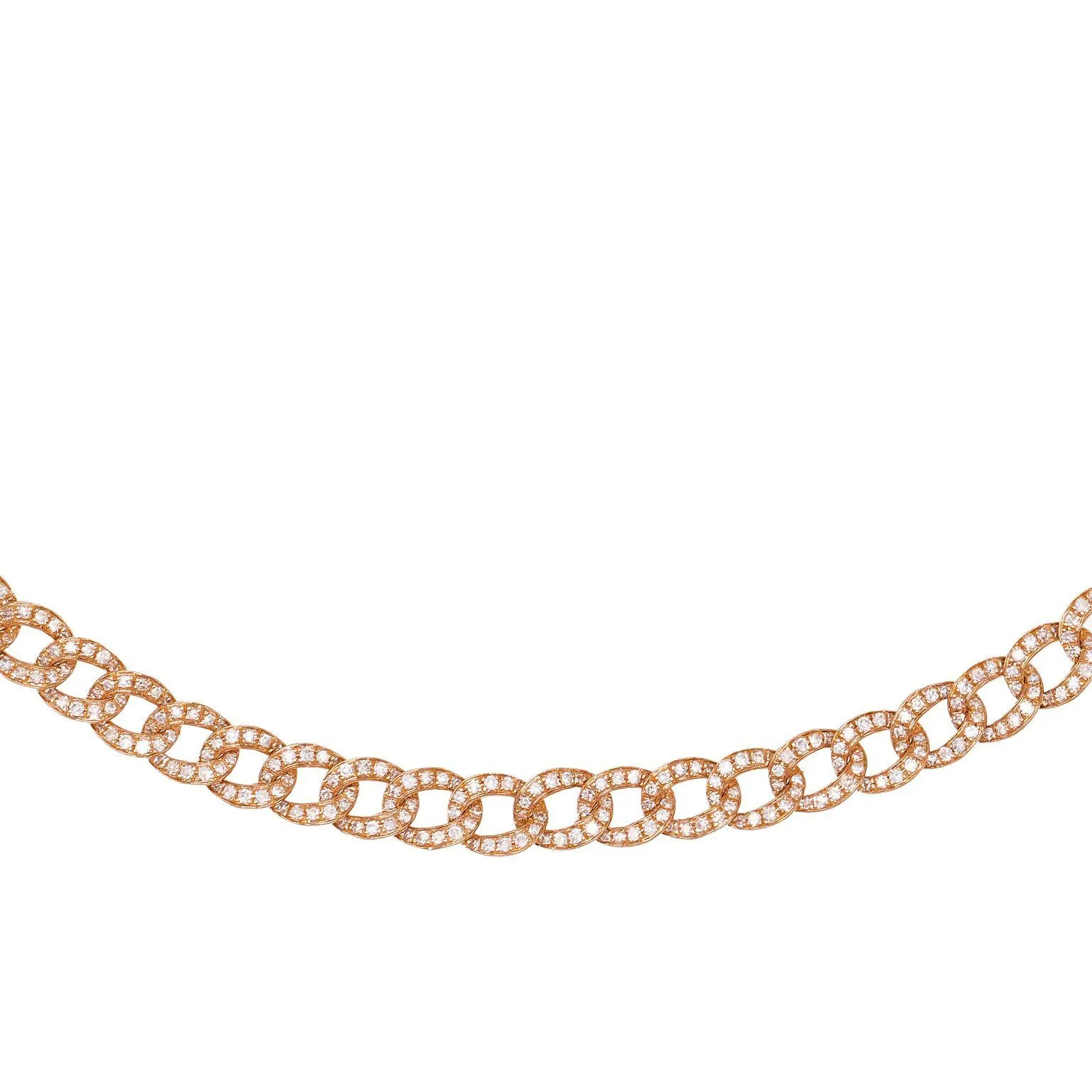 Diamond Cuban Chain Necklace 14K