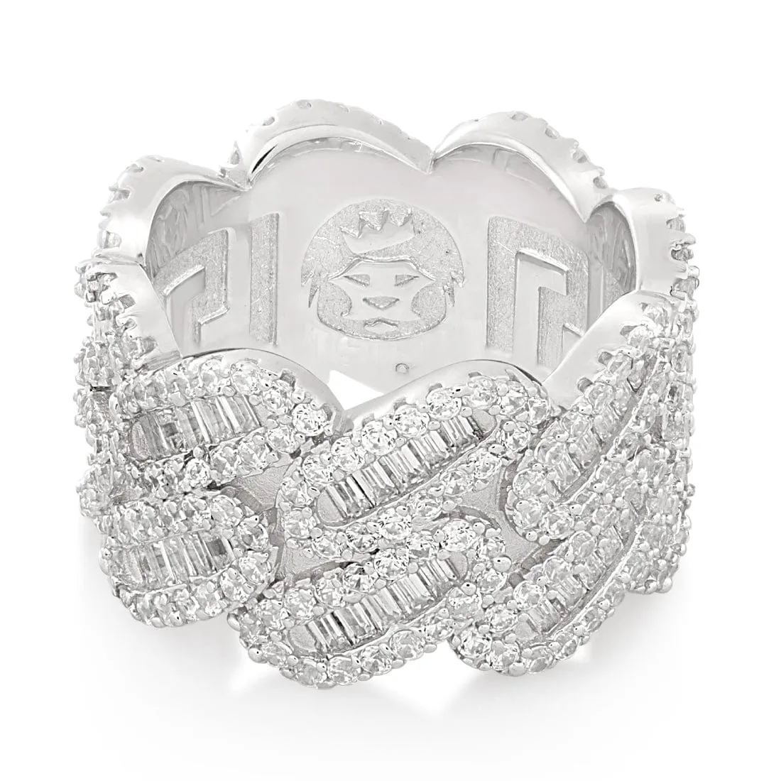 Diamond-Cut Miami Cuban Link Ring