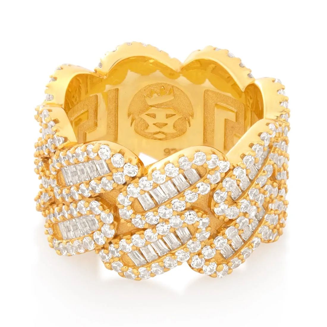 Diamond-Cut Miami Cuban Link Ring