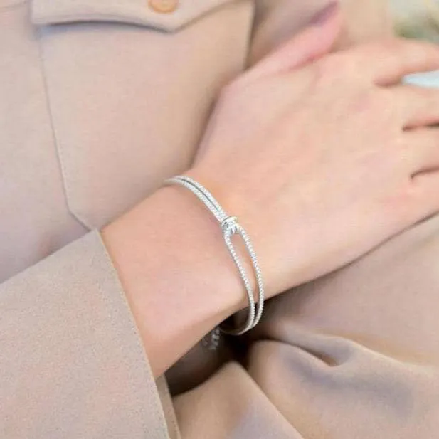 Diamond Special Design Knot Shape Bracelet