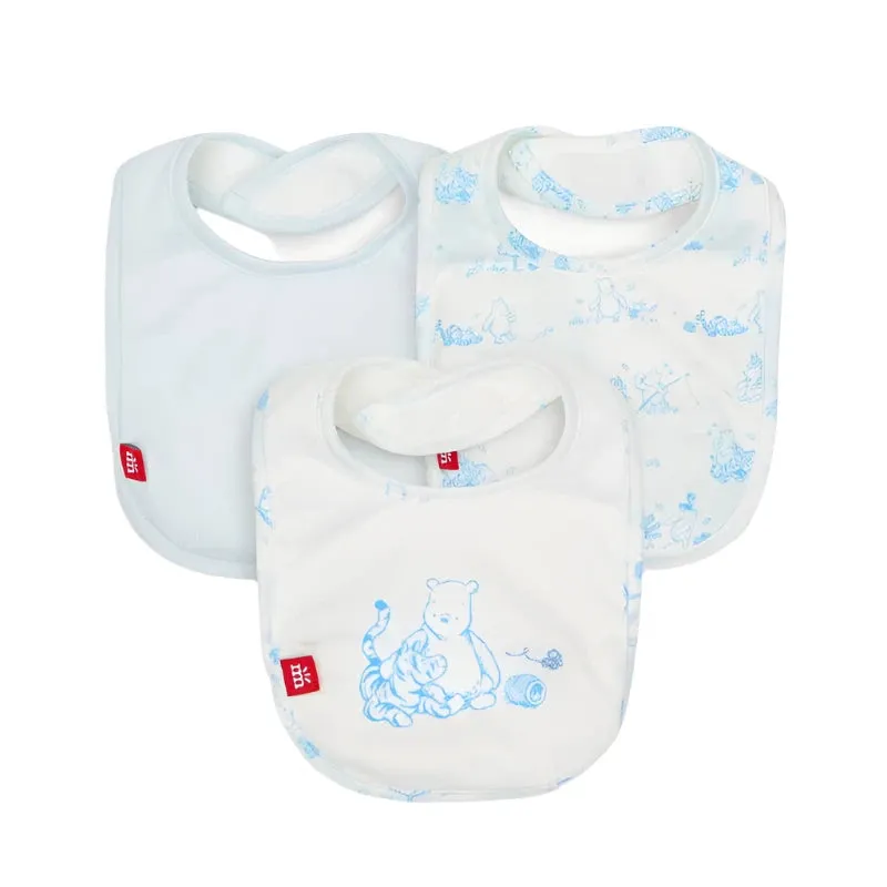 Disney Winnie The Pooh In The Woods Modal Magnetic Stay Dry Infant Bib 3-Pack
