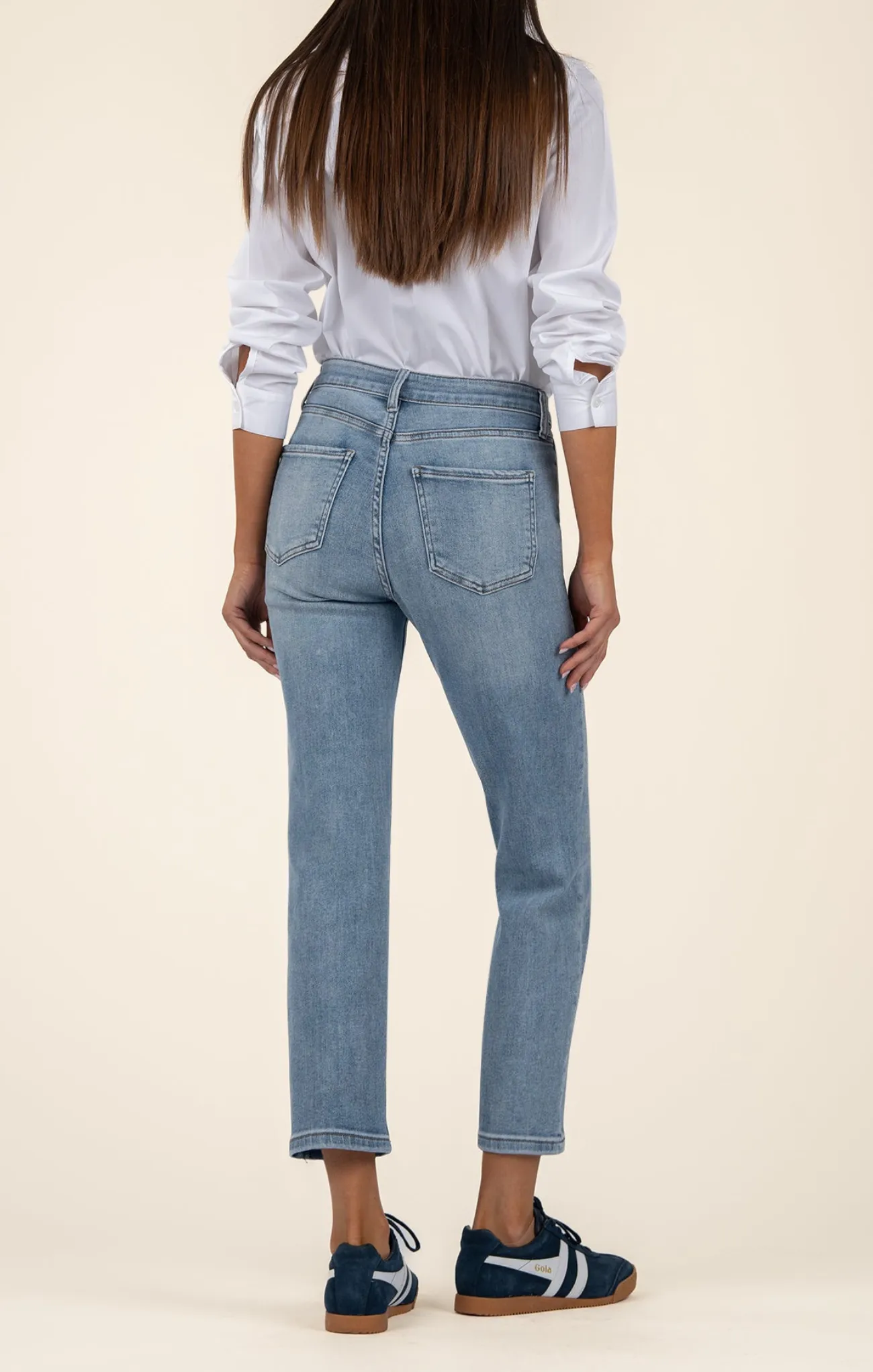 Elizabeth High Rise Crop Straight