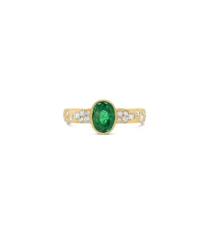 Emerald & Diamond Celestial Ring