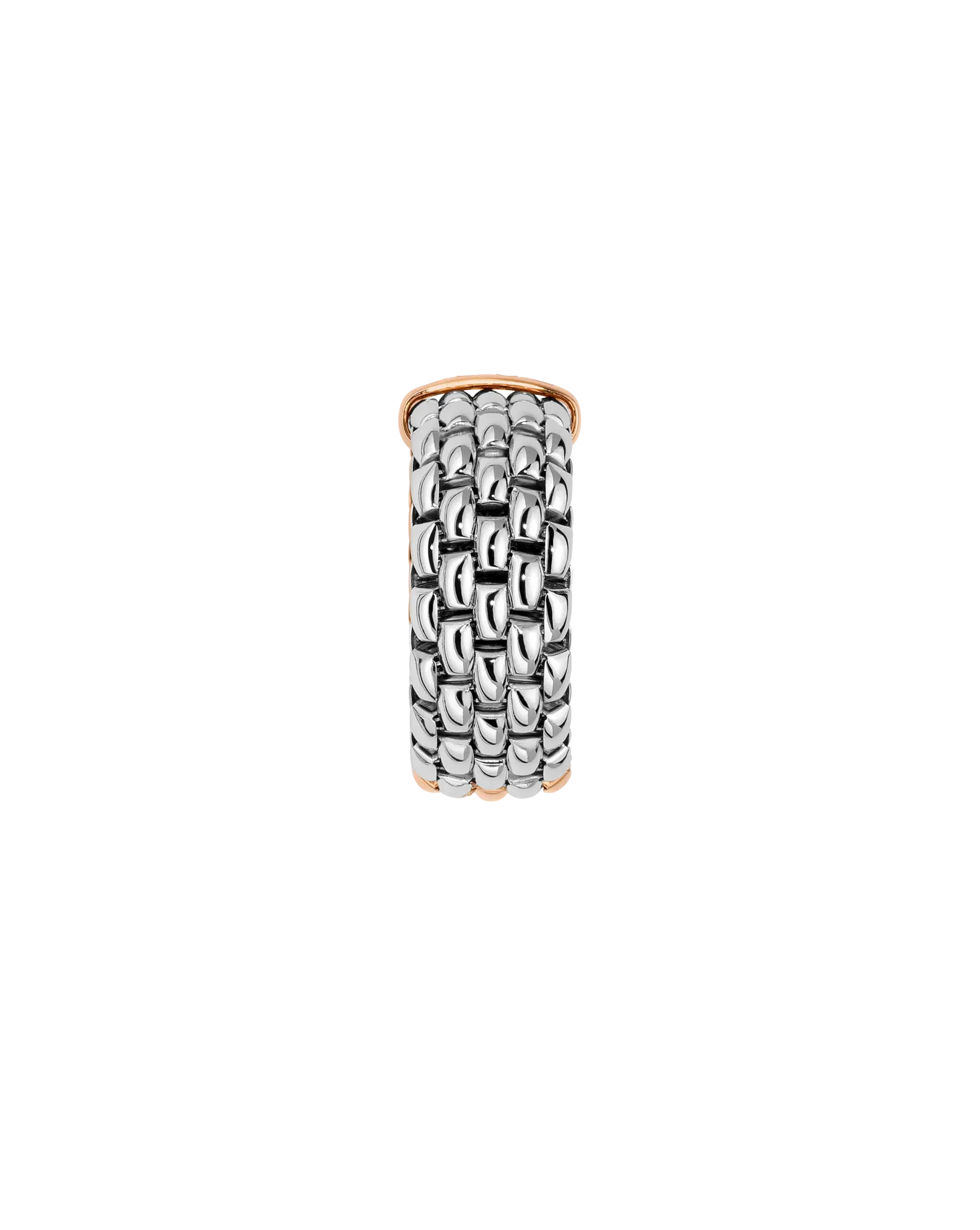 Essentials Collection Bicolour Flex'it ring with oval mesh by Fope
