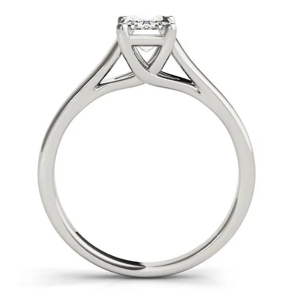 Evelyn Emerald Diamond Solitaire Engagement Ring