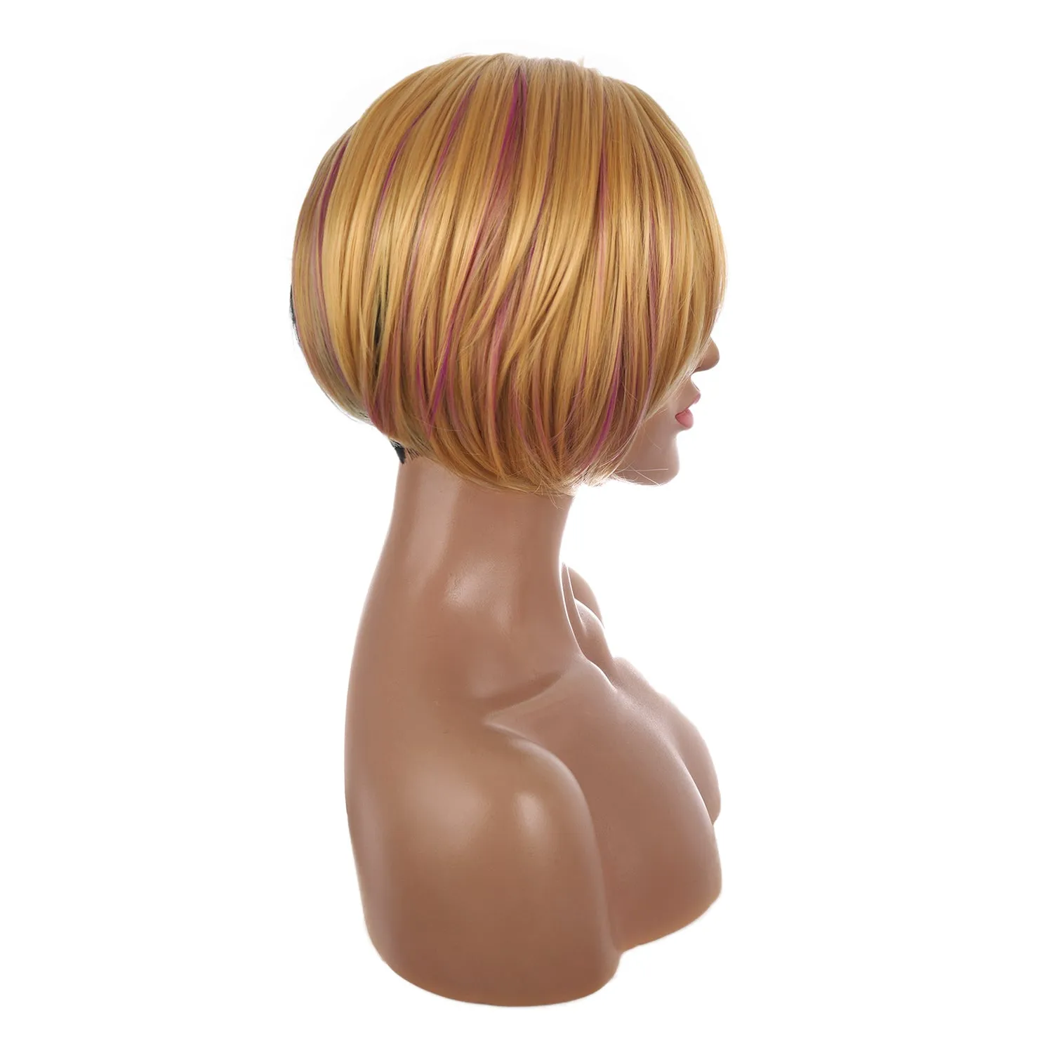 Evyleena | Blonde Short Pixie Cut Wavy Synthetic Hair Wig