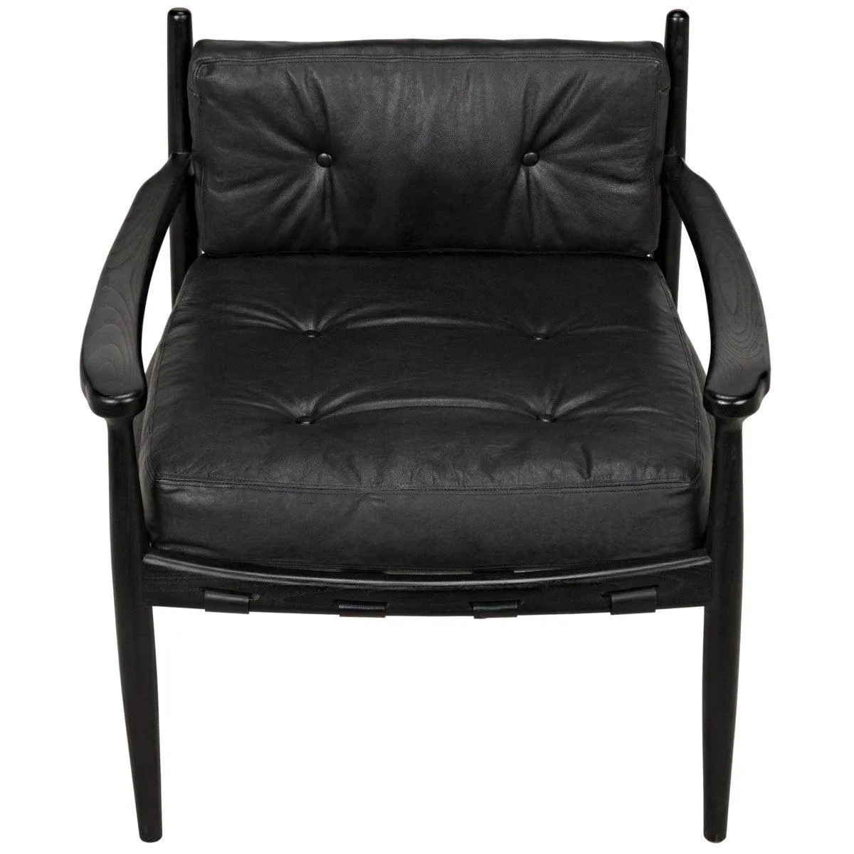 Fogel Lounge Chair, Charcoal Black