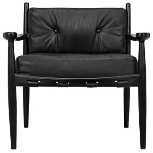 Fogel Lounge Chair, Charcoal Black