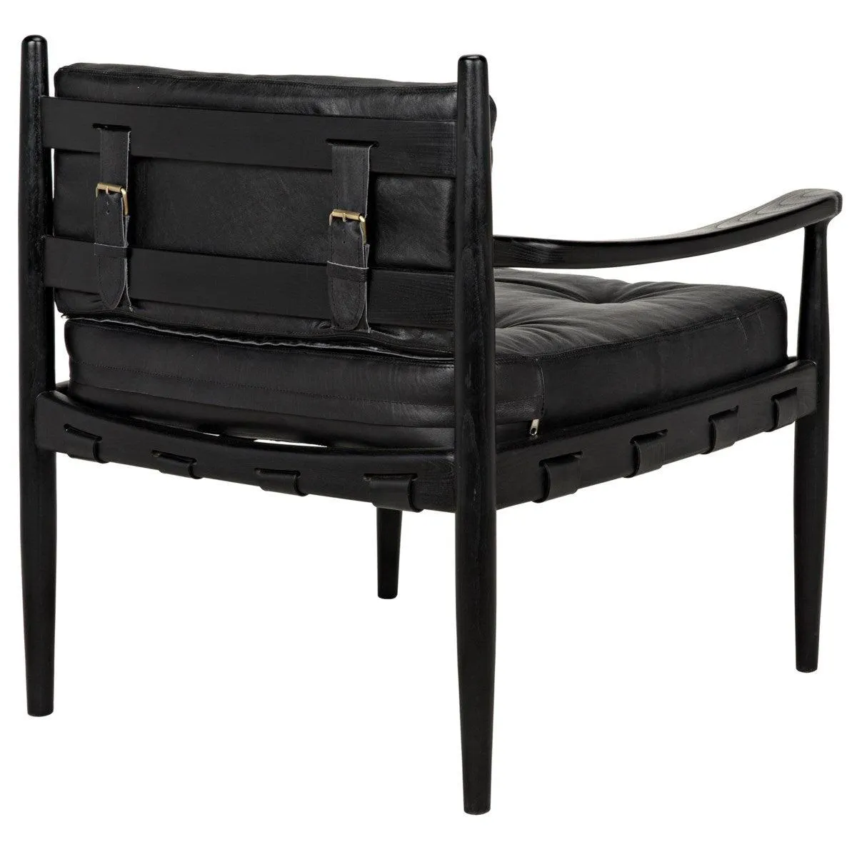 Fogel Lounge Chair, Charcoal Black
