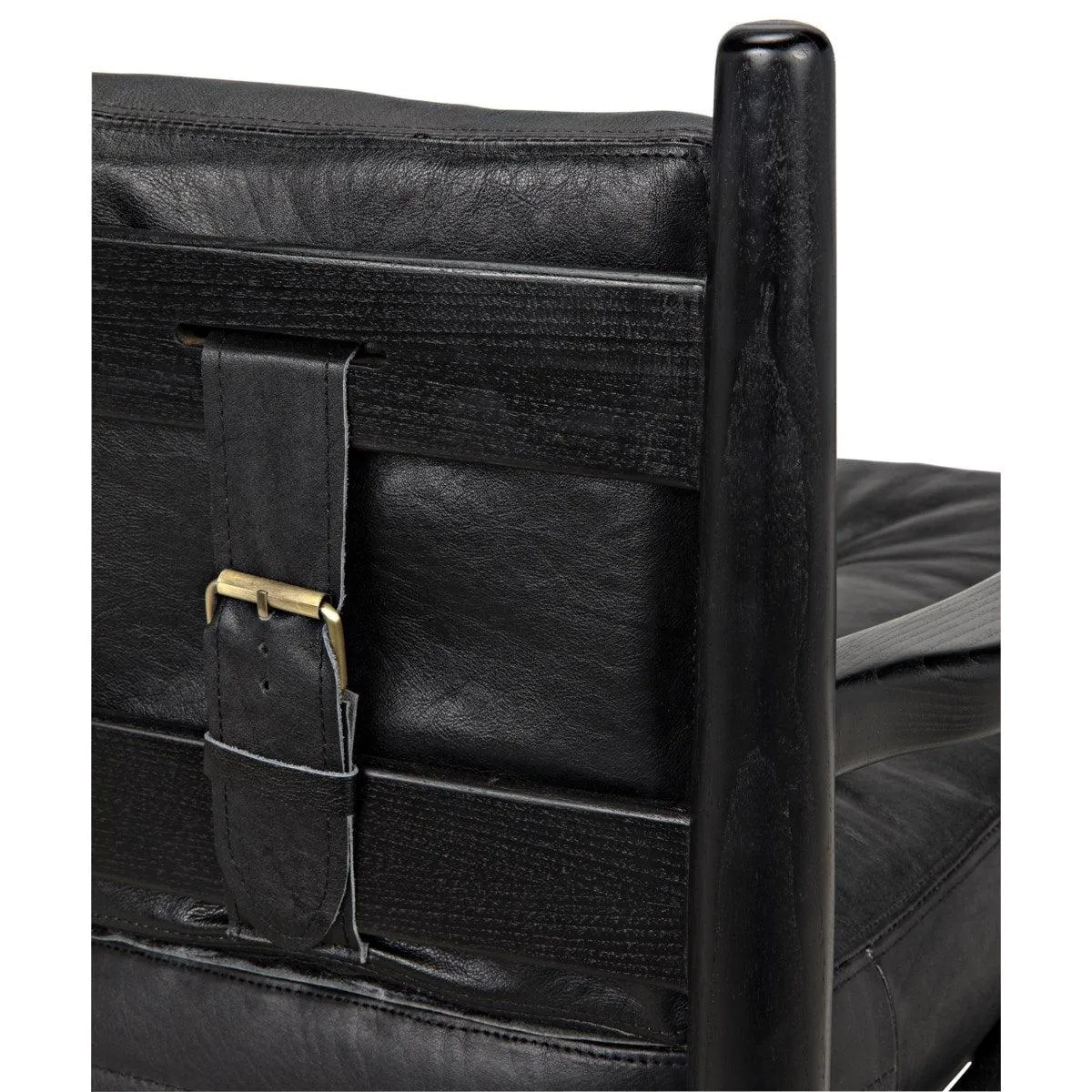 Fogel Lounge Chair, Charcoal Black