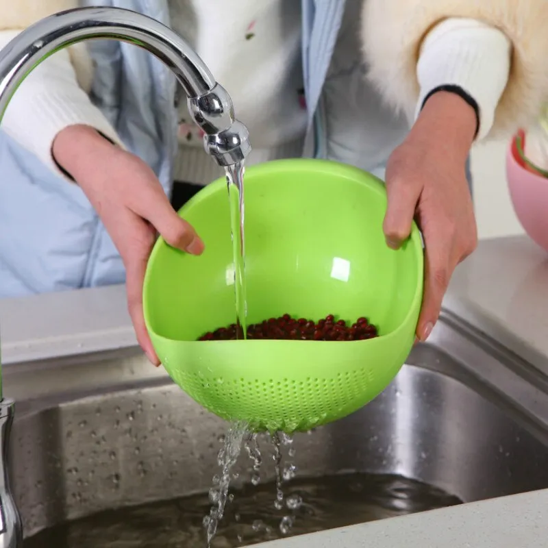 Food Grade Plastic Rice Beans Peas Washing Filter Strainer Drainer