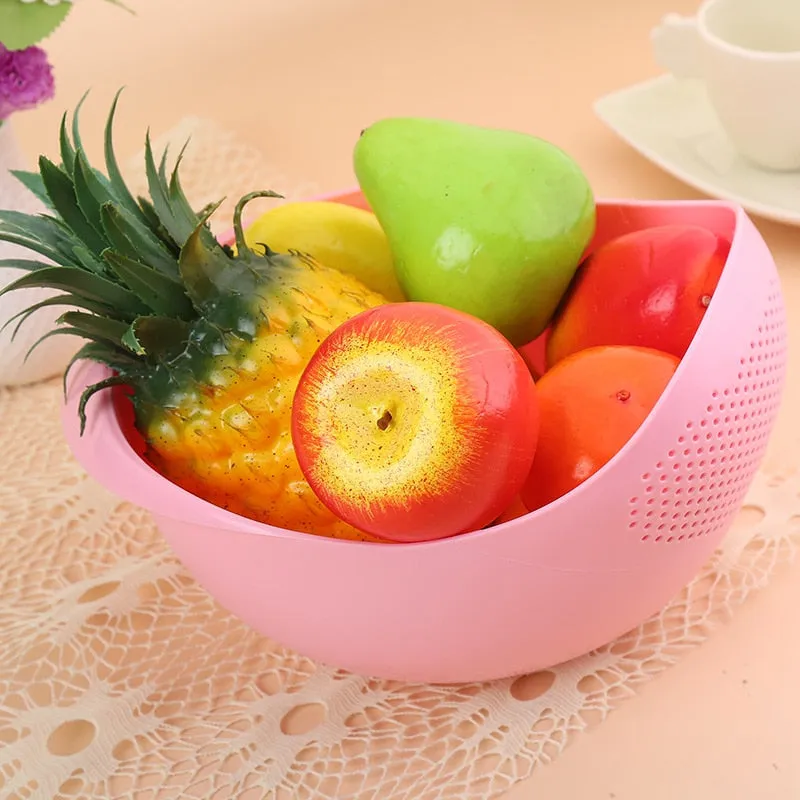 Food Grade Plastic Rice Beans Peas Washing Filter Strainer Drainer