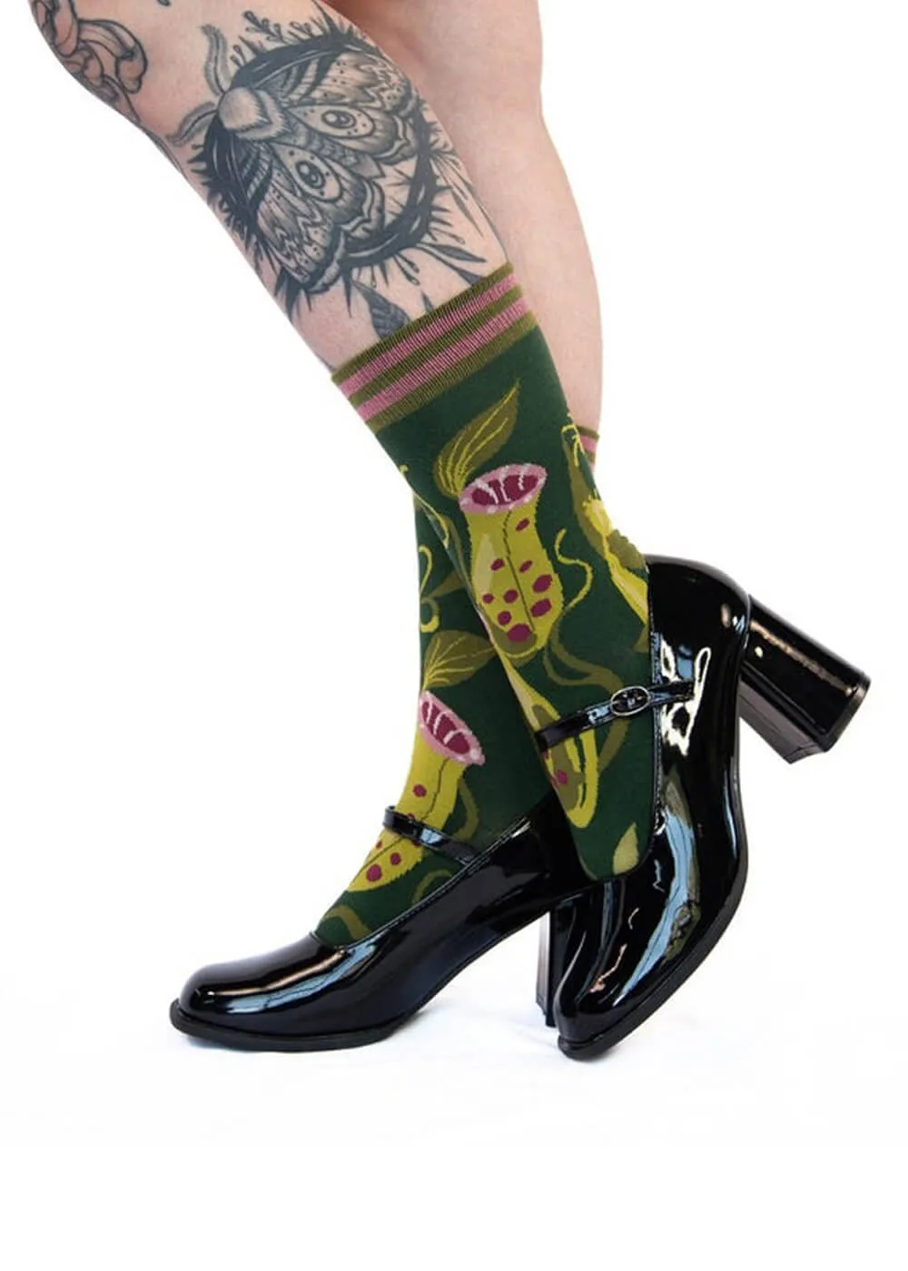 FootClothes Pitcher Plant Socks Green