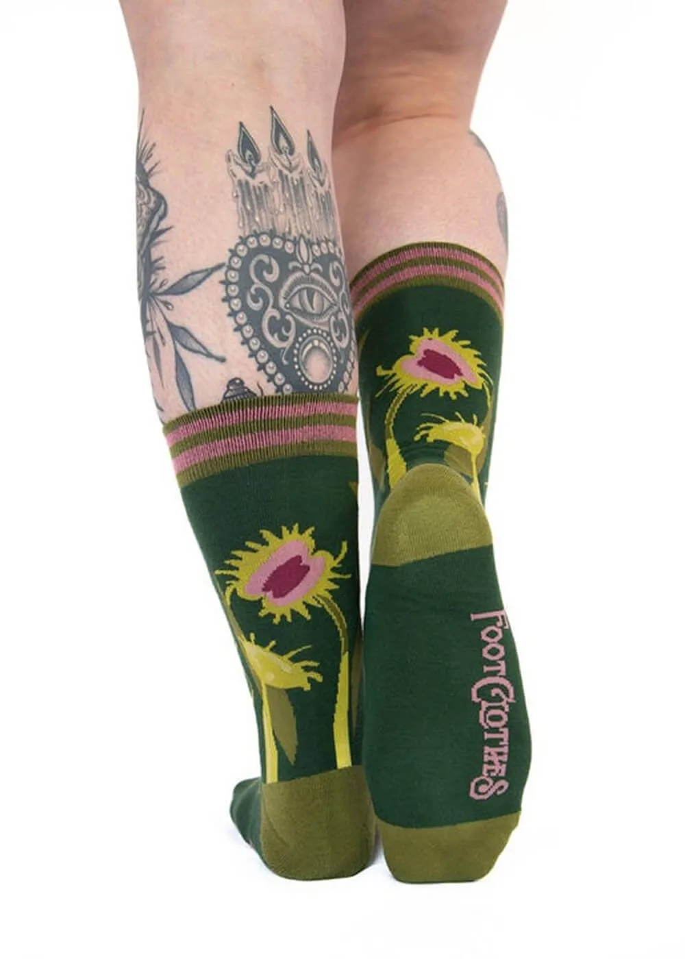 FootClothes Pitcher Plant Socks Green