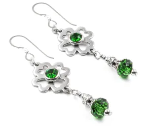 Four Leaf Clover Earrings - Irish Earrings