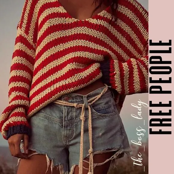 Free People denim shorts 29 hi-low boho festival black